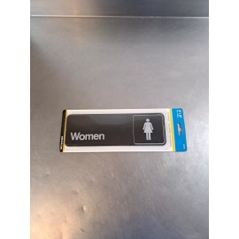 Hillman NEW! - Women - Bathroom Sign - 3" X 9" Plastic Sign (Hillman 841762)
