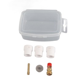 6PCS Torch Adapter Kit Ceramic Red Copper Welding Torch Mount Kit for WP17 18 26