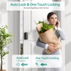 Hornbill Smart Front Door Lock: Silver Fingerprint Electronic Digital Bluetooth
