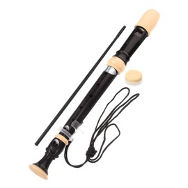 Kisangel 1 Set 8 Soprano Recorder for Beginner Friendly Plastic Flute with Cleaning Rod Carrying Bag for School Practice and Musical Engagement