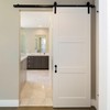 QUARKZMAN Barn Door Guide Adjustable U Bracket Flush Design Flat
