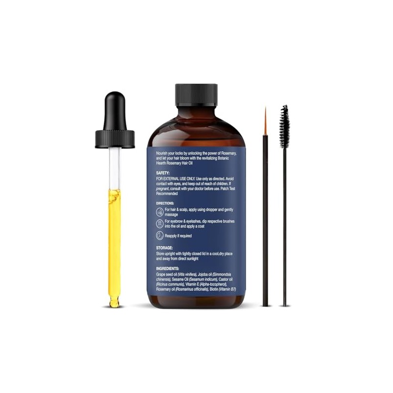 Botanic Hearth Aceite De Romero Puro Para El Crecimiento Del