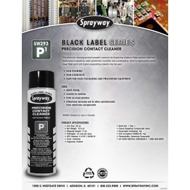 Sprayway SW293-12PK P1 Precision Contact Cleaner, 13.5oz, 12 Pack