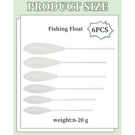 HZAOPZE Fishing Sbirolino Floats, Sbirulino 6, 8, 10, 12, 15, 20g Float, Towing Float for Trout Fishing with Dough & Trout Spoon, Aerodynamic Design for Long Casting Distances