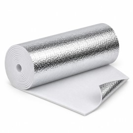 Radiator Reflective Film Wall Insulation Foil – 5m x 50cm 3mm Thermal Insulation Roll for Behind Radiators and Home Heating