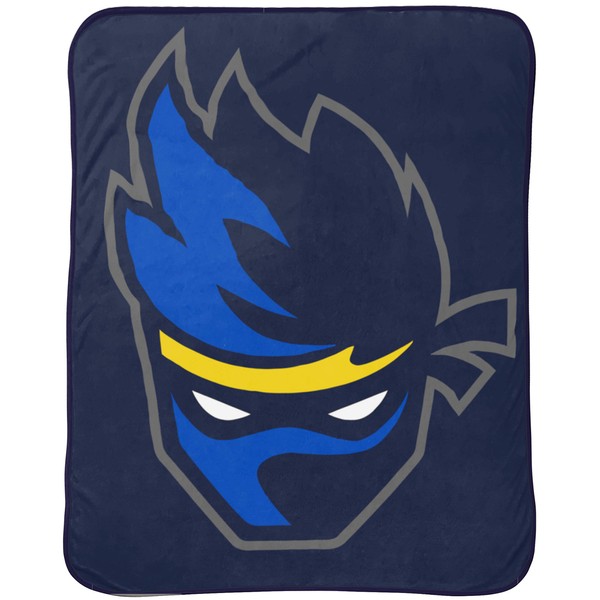Ninja Stripe Throw Blanket - Measures 46 x 60 inches, Kids Bedding - Fade Resistant Super Soft Fleece - (Official Ninja Product)