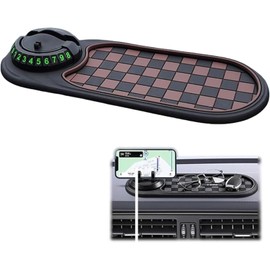 Antirutschmatte Auto, Auto Antirutschmatte Handy, Multifunktions-Auto-Anti-Rutsch-Matte für Handy, Schlüssel und Kleinteile, Ovaler Design für sicheres Halten auf der Armaturenbrett