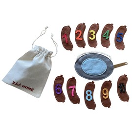 Nursery Rhyme "10 Fat Sausages" Finger Puppet with Numbers 1-10 – Fun and Educational Counting Toy for Toddlers and Preschoolers