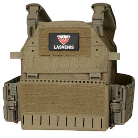 LASVENIS Tactical Vest for Men Quick Release Vest Adjustable Breathable LightWeight Vest for Training Outdoor