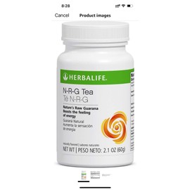 Herbalife NRG Nature's Raw Guarana Powder Tea 2.1 Oz