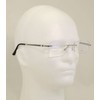 V.W.E. Men Metal Rimless Diamond Cut Anti Blue Blocker UV