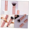 OHPHCALL 2pcs Blush Foundation Makeup Brush Set Retractable Compact Travel
