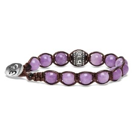 VLNET Original Tibetan Silver and Natural Stone Prayer Wheel Bracelet Plain One Size Fits All Blessed by Tibetan Monks, Taglia Unica, Cotton, No Gemstone