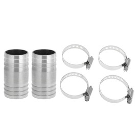 RATCHROLL 1 Set Hose Barb Fittings for Air Water Oil Gas Fuel 1.5" Hose Barb Connector Silver Tone 304 Stainless Steel