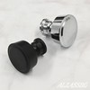 Alzassbg 10 Pack Matte Black Cabinet Knobs, 1-1/4 Inch Diameter