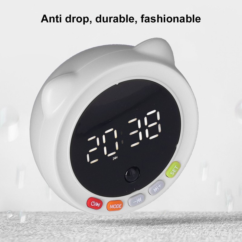 Multifunctional Bluetooth Alarm Clock Speaker Portable Digital Alarm Clock with