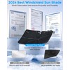 [2025 Upgrade] Weektic Windshield Sun Shade [UPF50+ Crystal Nano Reflector]