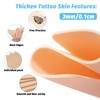 7.8x5.9x0.12” Tattoo Practice Skin - 10 Packs, Rubber Material, Safe