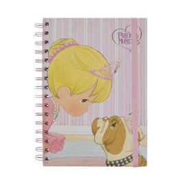 Danpex Libreta De Notas Precius Moments | Imagen Tierna En Pasta Dura | Medidas 14 x 20 cm | 140 Páginas | Espiral Doble Metalico | Hojas Blancas| Tamaño Compacto Cuaderno De Bolsillo | Elástico De Cierre | Estudiantes U Oficinistas | (PRECIUS MOMENTS, P