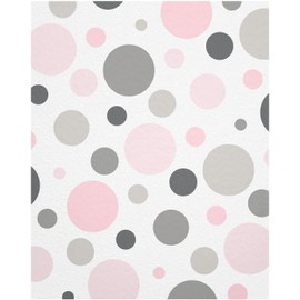 WANDfee Wall Sticker Dots I Pastel Pink Grey I Wall Sticker Children's Room Girl Boy