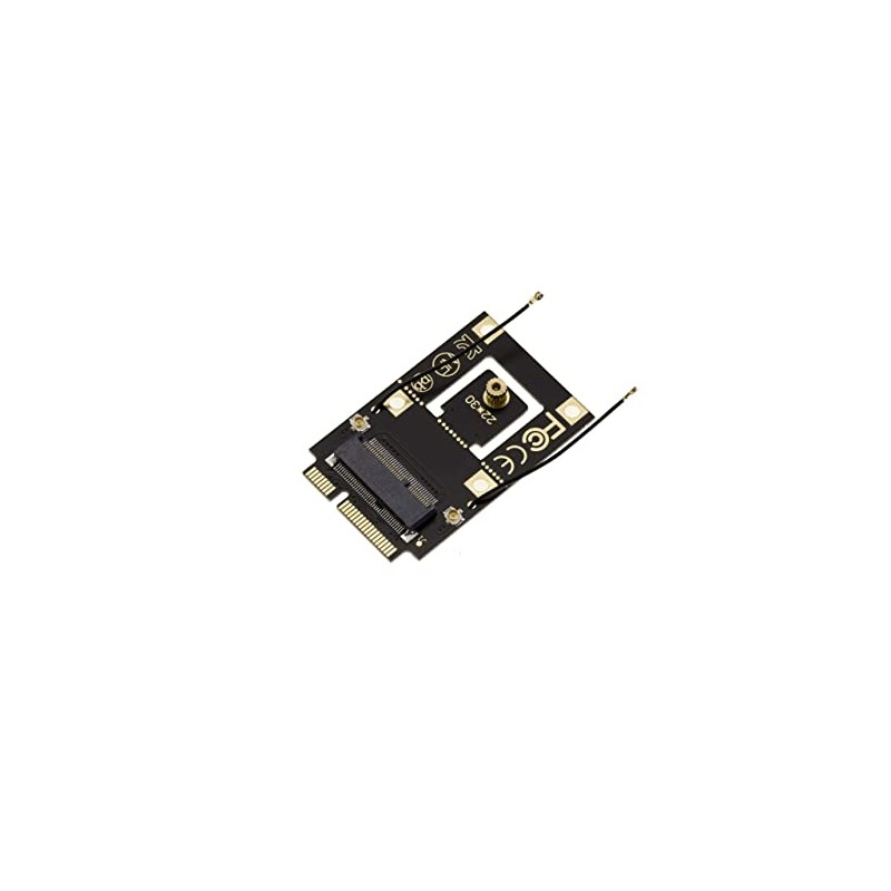 KALEA-INFORMATIQUE M2 E A Key to miniPCIe Adapter to attach