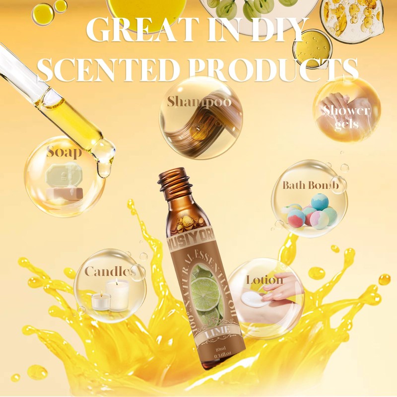wusiyork wusiyork Lime Essential Oil 10ML - 100% Pure and