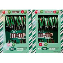 Candy Canes Variety Pack - Assorted Flavors, Great for Stocking Stuffers, Tree Decorating, Holiday Parties, and More (M&M's)