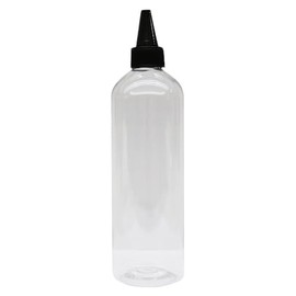 EpoChemical PET Clear Cap Bottle, 16.9 fl oz (500 ml)