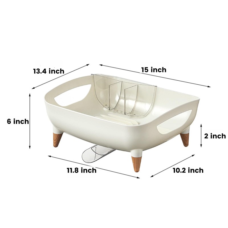DoubleWinT Dish Rack, Dish Drying Rack for Kitchen Counter, Dish
