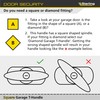 Sterling GT01 Garage T Handle, Silver