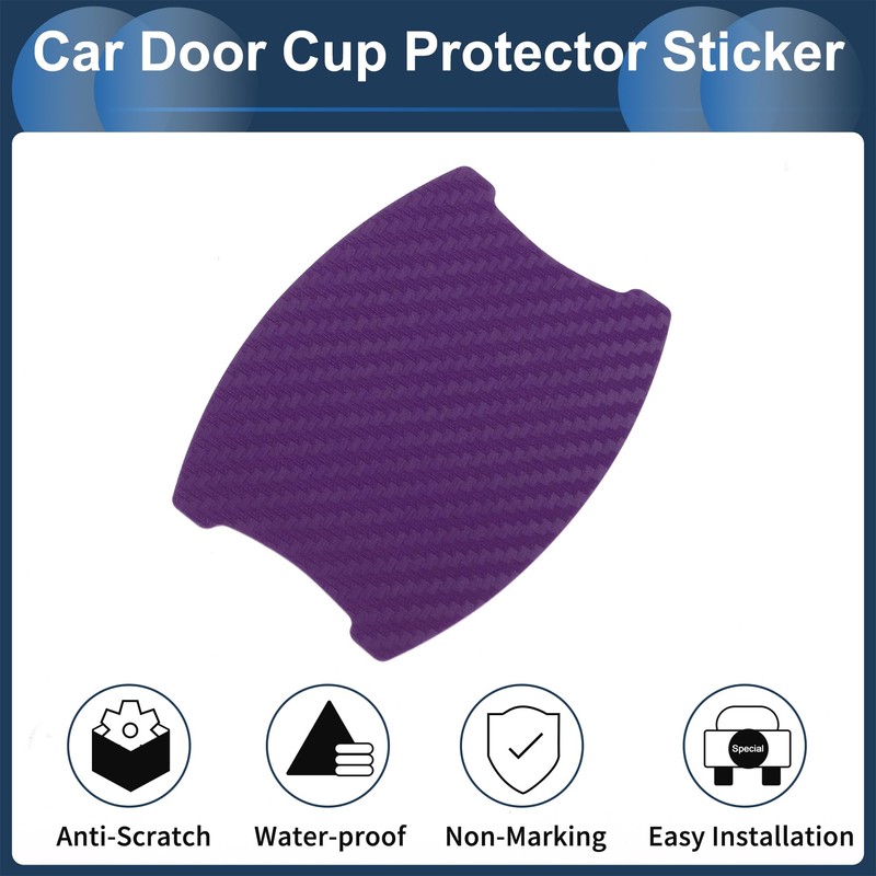 INFINAUTO 3D Car Door Handle Scratch Protector, 68x85mm Car Door