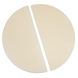 DaYvlen Dia 14 1/5-in Half-Moon Ceramic Heat Deflector Plates for Kamado Joe Classic Grills