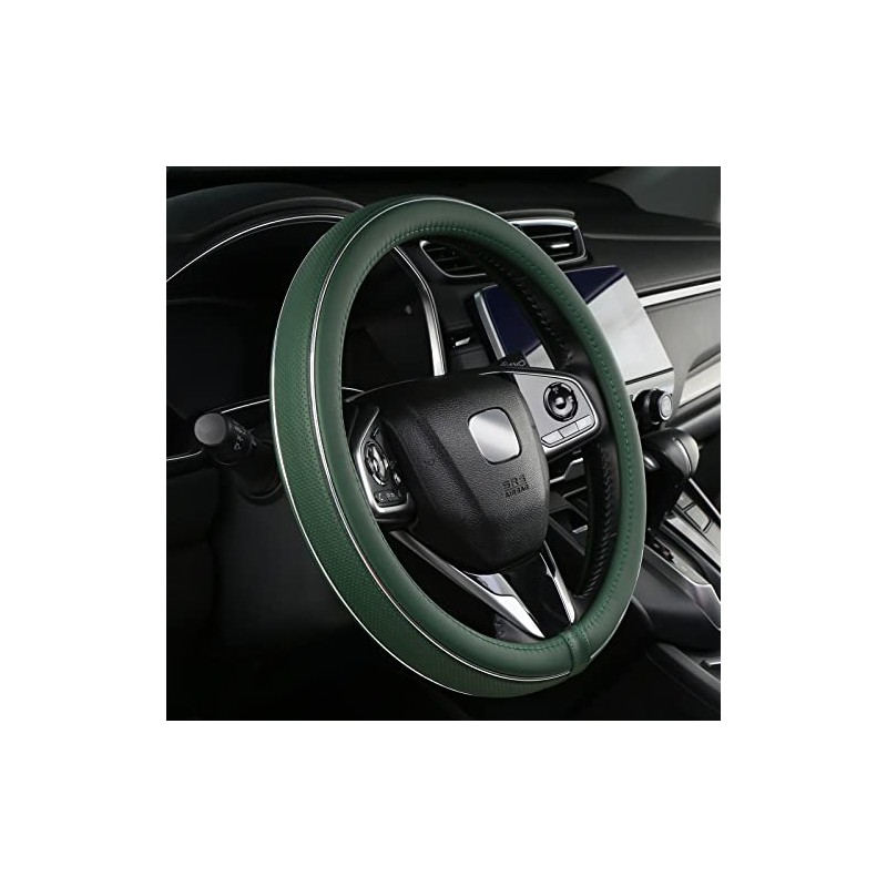 ALEMODR Custom Leather Steering Wheel Cover for Ford F-150, F-250,