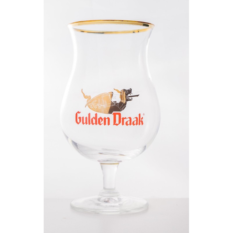 Gulden Draak Belgian Beer Chalice Glass - Set of 2