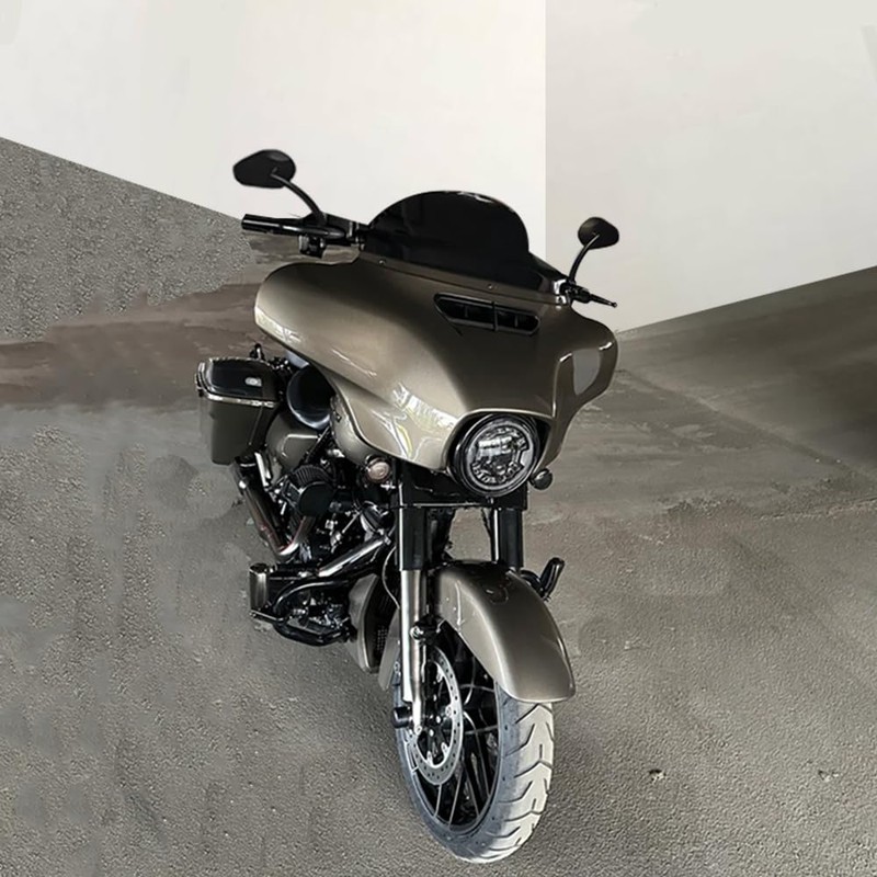 Black Sportster Mirrors for Harley Road King Street Electra Glide