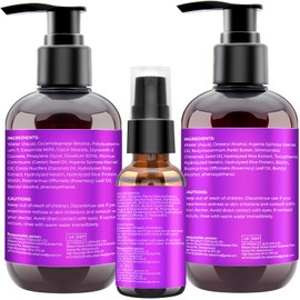 Hair Growth Shampoo and Conditioner Set With Rosemary, Biotin, Argan, and Castor Oils for Thinning, Damaged, Curly Hair | GIFBEA