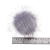 12 Pieces Faux Fox Fur Fluffy Pompom Ball with Removable