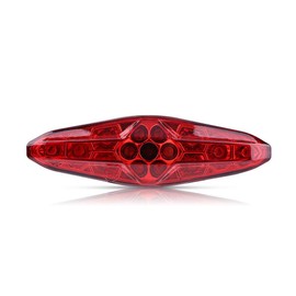 Tbest LED Tail Light,12V 15 LED Motorcycle Brake Tail Light, Motorcycle Brake Stop Running Rear Lamp Taillight Universal replacement for Motorcycles ATV Dirt Bike Scooter(Red)