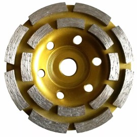 Roxx 4" 4.5" 5" 7" Diamond Grinding Cup Wheel Disc Concrete Stone Marble Masonry Tool - 5 Inch X 3 Pieces and 7 Inch X 3 Pieces