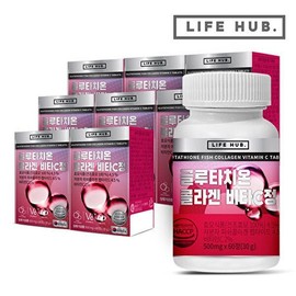 Life Hub [Life Herb] Life Herb Glutathione Collagen Vita C Tablets 8 (480 tablets) 16 month supply None / [라이프허브]라이프허브 글루타치온 콜라겐 비타C 정 8통(480정) 16개월분 없음