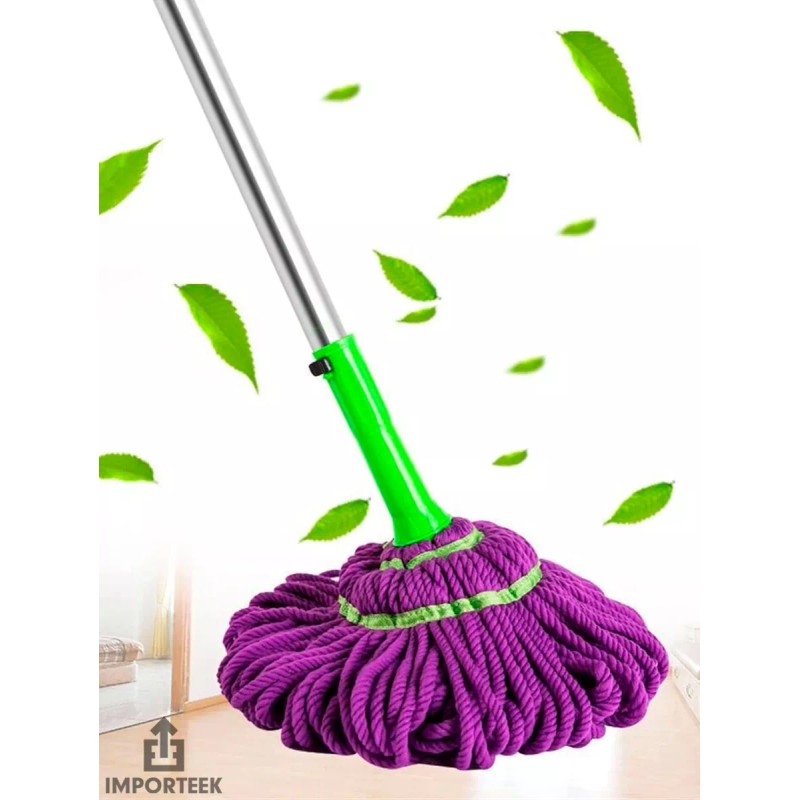 Importeek Trapeador Magico Mechudo Mop Giratorio Auto Exprimible