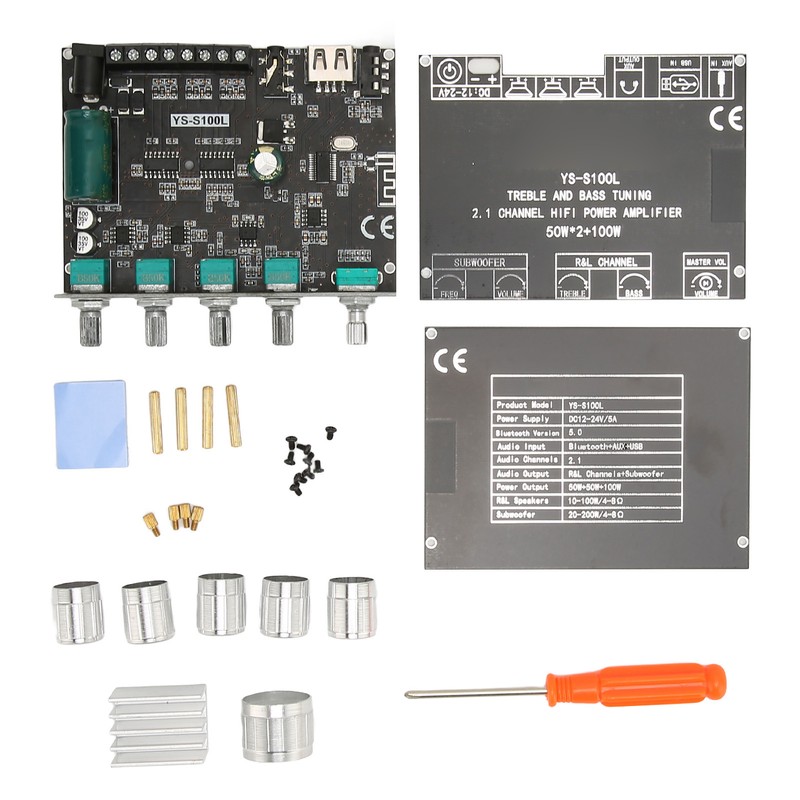 Bluetooth Amplifier Board 2.1 Channel 50W 50W 100W Wireless Subwoofer