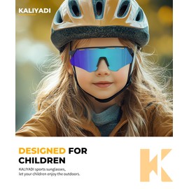 KALIYADI Polarized-Kids-Sunglasses Youth Baseball Sunglasses: Boys Girls Softball Cycling Running UV400 Protection