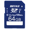 Buffalo SD Card 64GB 100MB/s UHS-1 Speed Class 1 Supports
