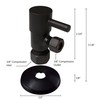 Westbrass D105QR-62 Round Lever 1/4-Turn Angle Stop 1/2" Copper x