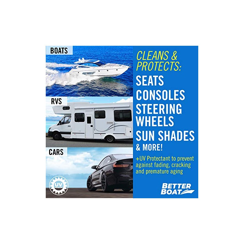 Better Boat Cleaner Wipes with UV Protection for Marine and