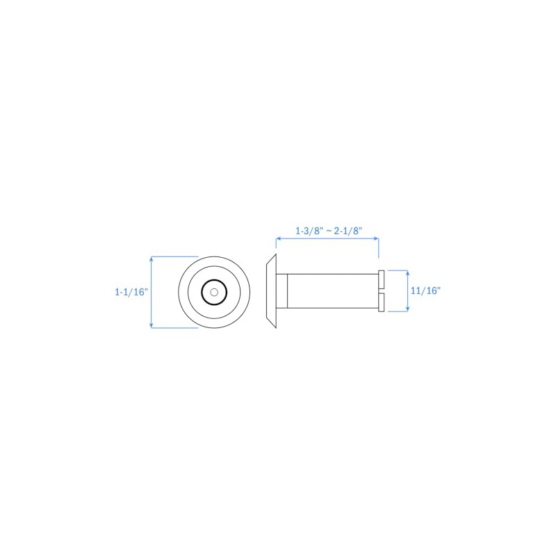 Nuk3y 220 Degree Wide Angle Heavy Duty Door Viewer (2