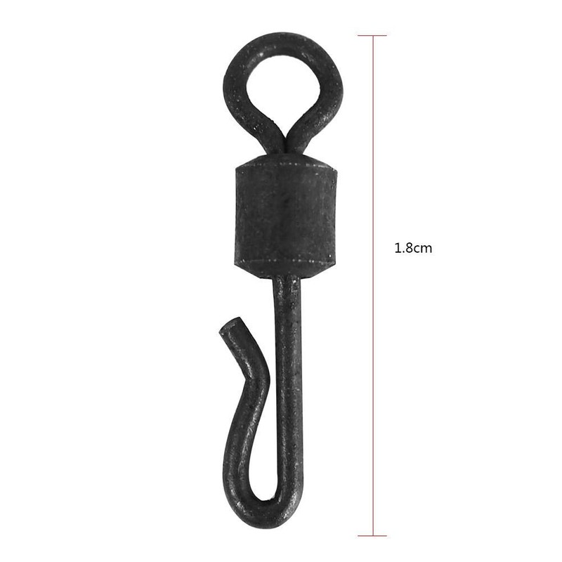 Dilwe Quick Change Swivels, 25pcs Q-shaped Fishing Tackle Quick Change