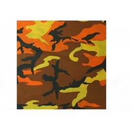 Rothco Savage Orange Camouflage Bandana (22" x 22")