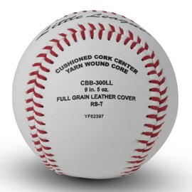 Champro Little League Baseballs with Full Grain Leather, Double Cushion Cork Core, 12 Pack